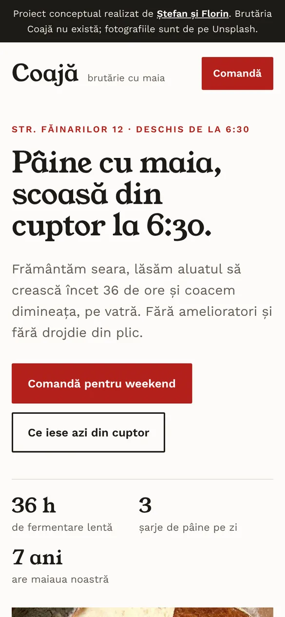Site-ul Coajă pe telefon